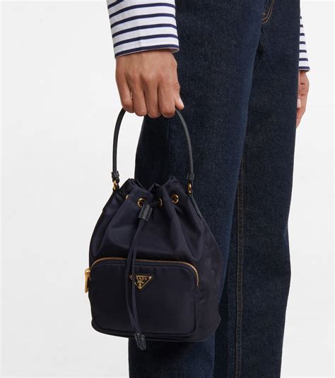 prada renylon bucket bag